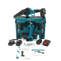 Акумуляторний набір 2в1 Instrumentop 24V Пила DUC155HN та Секатор DUP265Z Компактний садовий комплект Instrumentop GT